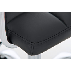 Sedia da ufficio LUCY in similpelle nero