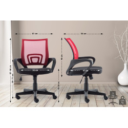 Chaise de bureau Genius, rouge
