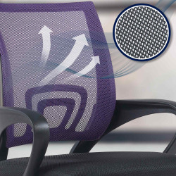 Chaise de bureau Genius, violette