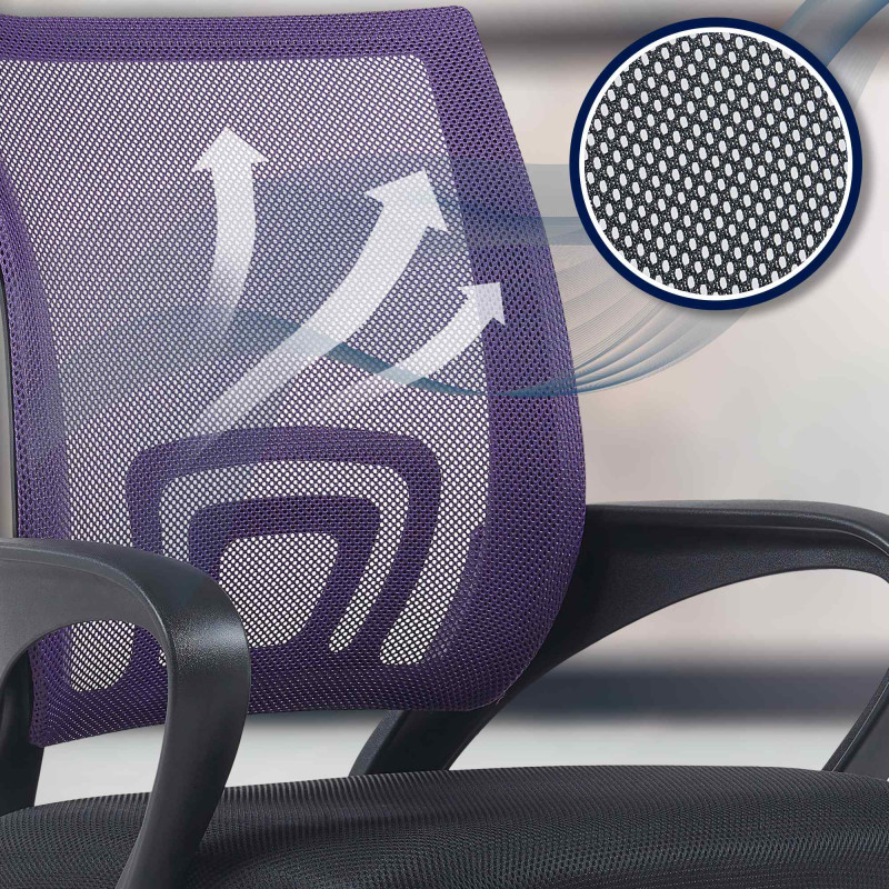 Chaise de bureau Genius, violette