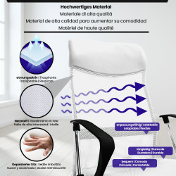 Chaise de bureau Washington blanche