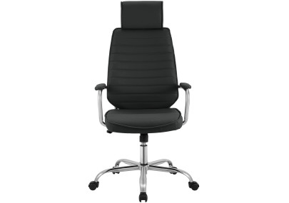 Chaise de bureau Rako, noire