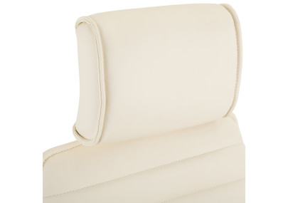 Chaise de bureau Rako, crème