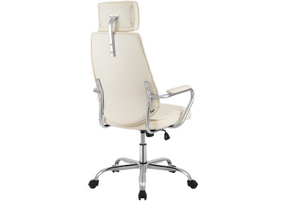 Chaise de bureau Rako, crème