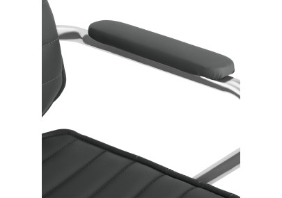 Chaise de bureau Rako, grise