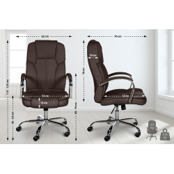 Silla De Oficina XXL Xanthos Marrón