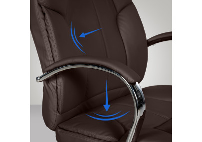 Silla De Oficina XXL Xanthos Marrón