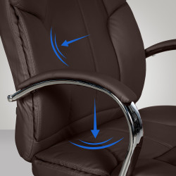 Grande chaise de bureau marron Xanthos