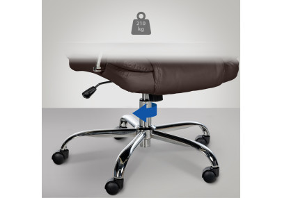 Grande chaise de bureau marron Xanthos