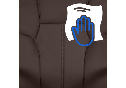 Grande chaise de bureau marron Xanthos