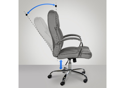 Silla De Oficina XXL Xanthos Gris