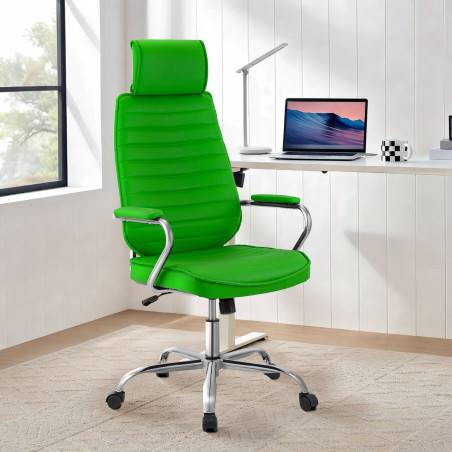 Chaise de bureau verte Rako