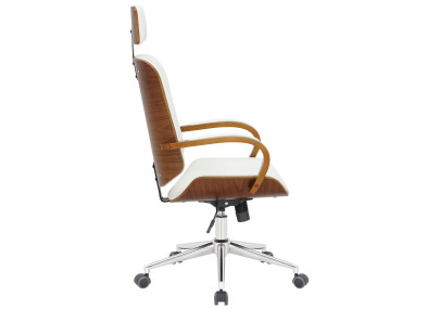 Silla De Oficina Dayton Nogal/blanco