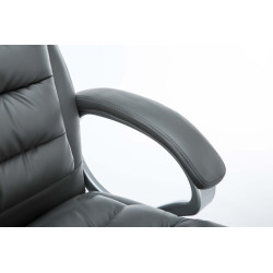 Sedia ufficio XXL Vancouver in similpelle grigio