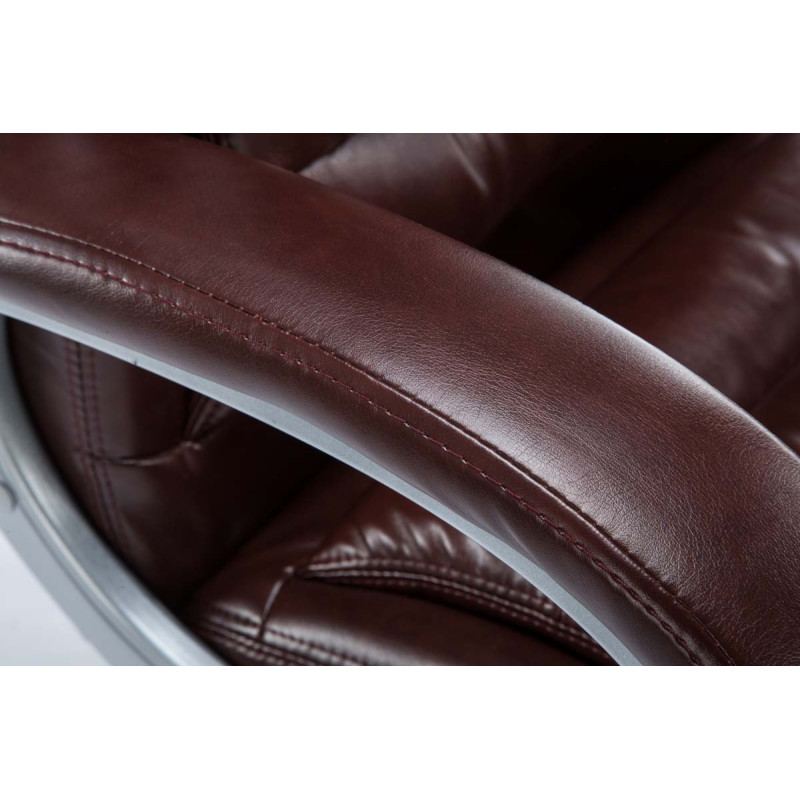 Sedia ufficio XXL Vancouver in similpelle bordeauxrot