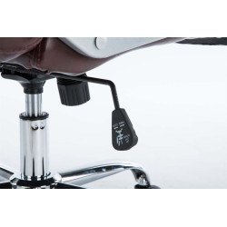 Sedia ufficio XXL Vancouver in similpelle bordeauxrot