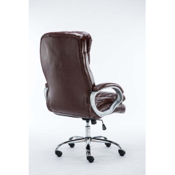 Sedia ufficio XXL Vancouver in similpelle bordeauxrot