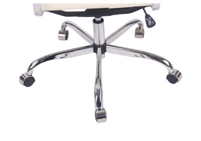 Chaise de bureau Bedford, similicuir, cr?me