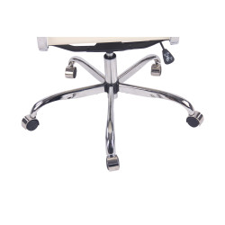 Chaise de bureau Bedford, similicuir, cr?me