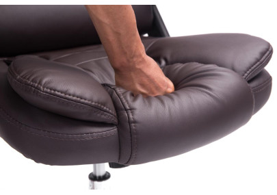 Chaise de bureau marron Thor