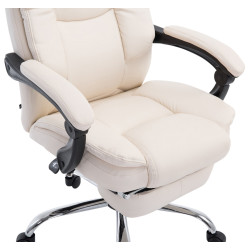 Chaise de bureau Castle, crème