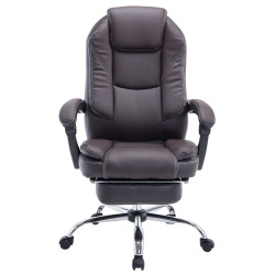 Chaise de bureau marron Castle