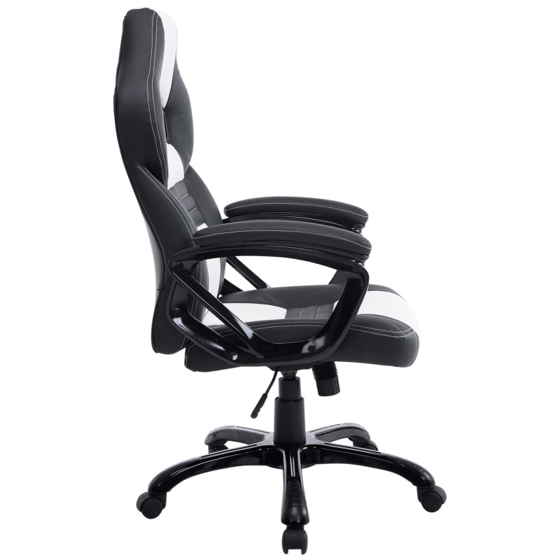 Chaise de bureau Pedro, noir et blanc