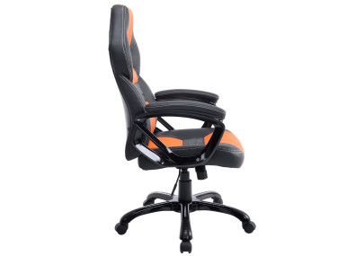 Chaise de bureau Pedro, noir/orange