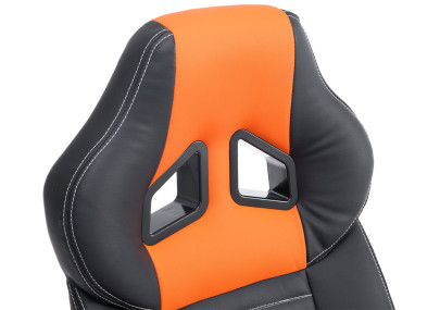 Silla De Oficina Racing Pedro XL Negro/naranja