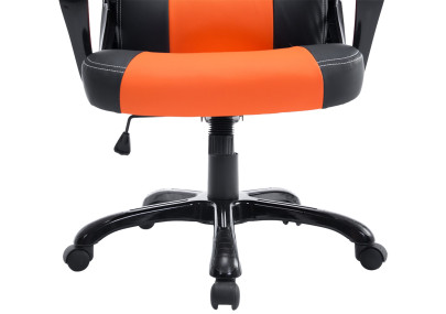 Chaise de bureau Pedro, noir/orange