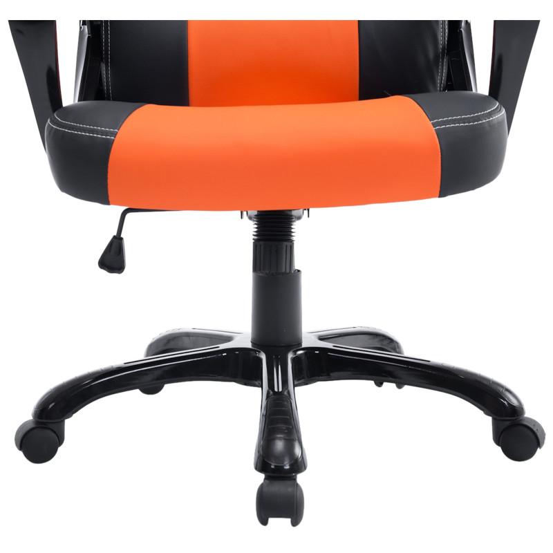 Chaise de bureau Pedro, noir/orange
