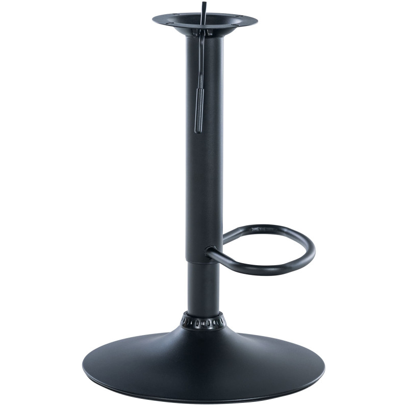 Base metálica de repuesto para taburetes de bar 8 x 8 cm Negro