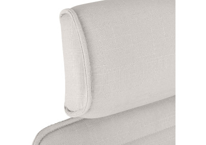 Chaise de bureau Rako, tissu beige