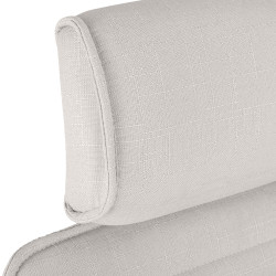 Chaise de bureau Rako, tissu beige