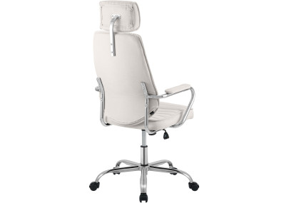 Chaise de bureau Rako, tissu beige