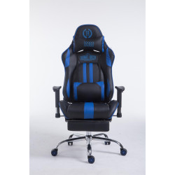 Silla De Oficina Racing Limit XL Con Reposapiés Negro/azul,Con reposapiés