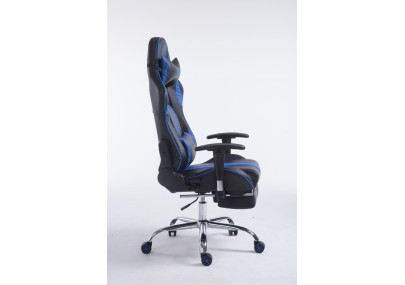 Silla De Oficina Racing Limit XL Con Reposapiés Negro/azul,Con reposapiés