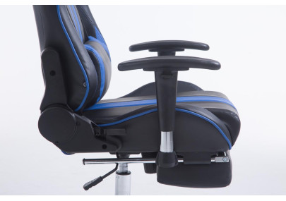 Silla De Oficina Racing Limit XL Con Reposapiés Negro/azul,Con reposapiés