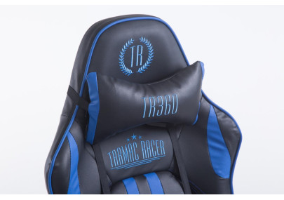 Silla De Oficina Racing Limit XL Con Reposapiés Negro/azul,Con reposapiés