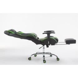 Silla De Oficina Racing Limit XL Con Reposapiés Negro/verde,Con reposapiés