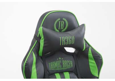 Silla De Oficina Racing Limit XL Con Reposapiés Negro/verde,Con reposapiés