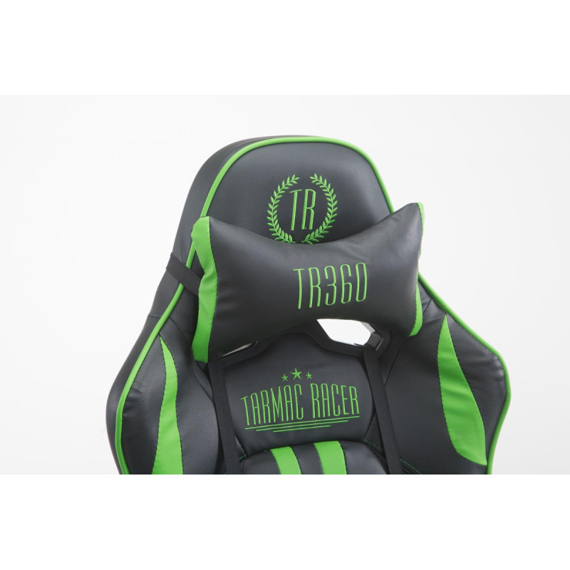Silla De Oficina Racing Limit XL Con Reposapiés Negro/verde,Con reposapiés