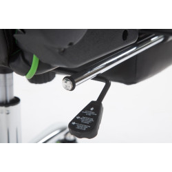 Chaise de bureau racing Limit avec repose-pieds noir/vert