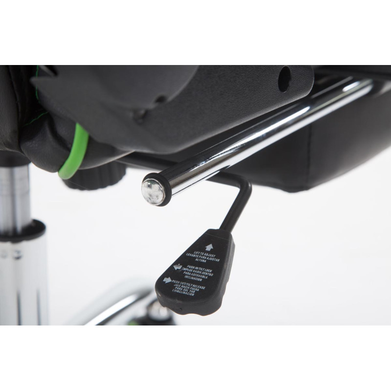 Silla De Oficina Racing Limit XL Con Reposapiés Negro/verde,Con reposapiés