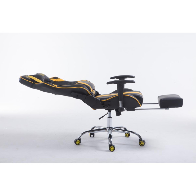 Silla De Oficina Racing Limit XL Con Reposapiés Negro/amarillo,Con reposapiés