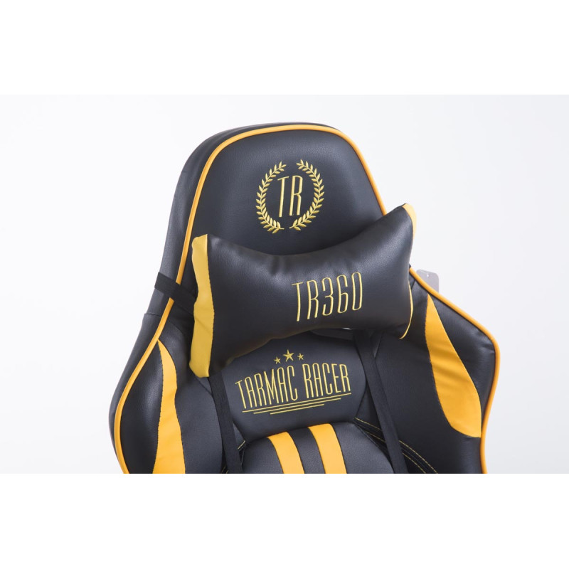 Silla De Oficina Racing Limit XL Con Reposapiés Negro/amarillo,Con reposapiés