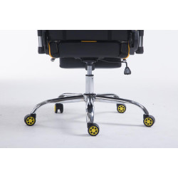 Silla De Oficina Racing Limit XL Con Reposapiés Negro/amarillo,Con reposapiés