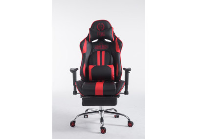 Silla De Oficina Racing Limit XL Con Reposapiés Negro/rojo,Con reposapiés