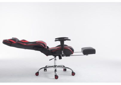 Silla De Oficina Racing Limit XL Con Reposapiés Negro/rojo,Con reposapiés