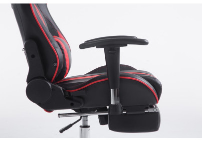 Silla De Oficina Racing Limit XL Con Reposapiés Negro/rojo,Con reposapiés